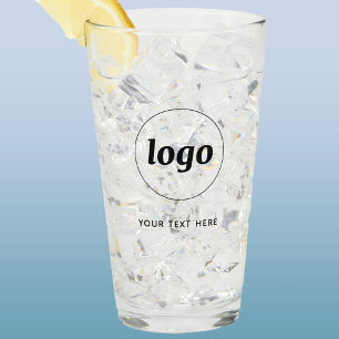 Verre Simple Logo Texte Entreprise Promotion Branding