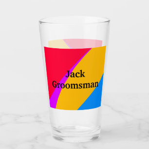 Verre SIMPLE MINIMAL ajoutez votre nom personnalisé garç