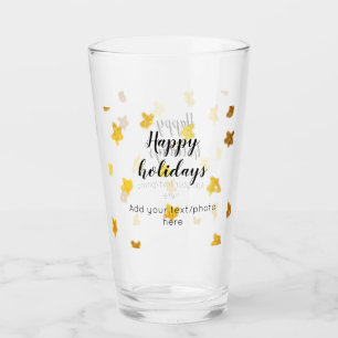Verre simple minimal ajoutez votre texte photo joyeuses