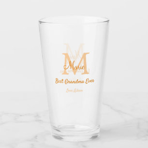 Verre simple minimum meilleur grand-mère jamais orange m