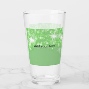 Verre Simple pailleté vert scintillement étoiles ajoutez
