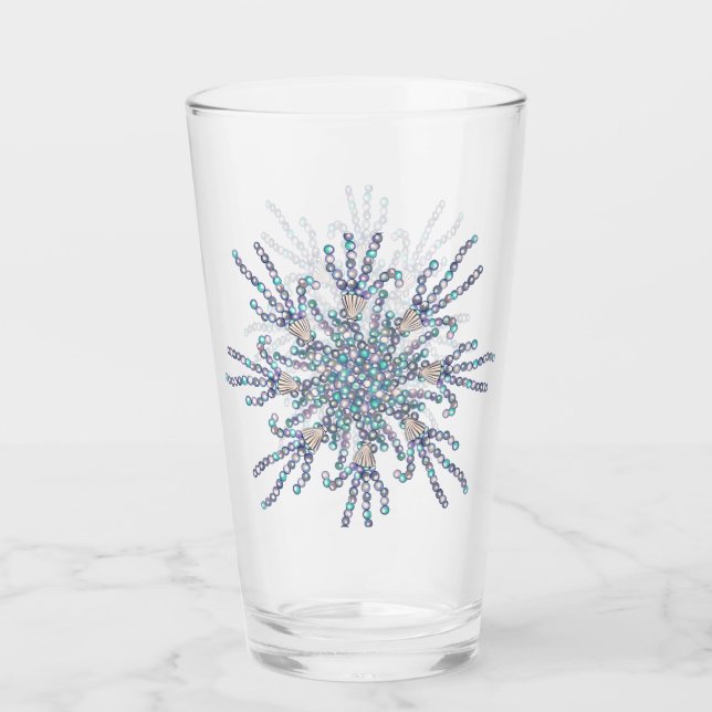 Verre Sirène de mer violette (Devant)