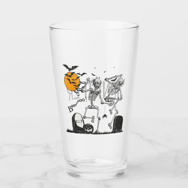Verre Skeleton Halloween (Devant)
