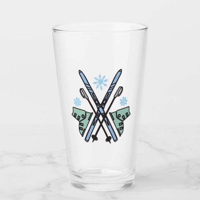 Verre Ski de neige (Devant)