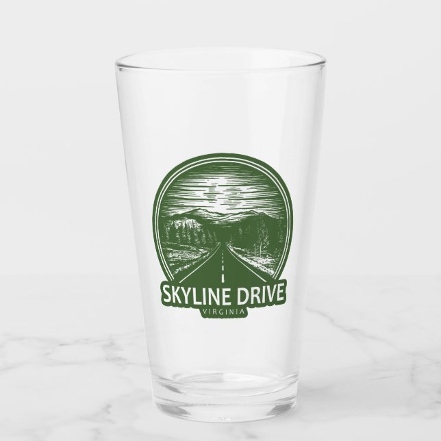 Verre Skyline Drive Virginia Forest (Devant)