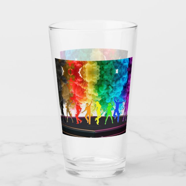 Verre SlipperyJoe's Dancing Pride Shadows cadeaux gay ar (Devant)