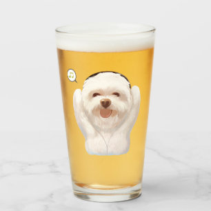 Verre Smile Pup : Vibes Musicales Bichon Sourire Art