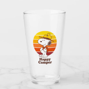 Verre Snoopy   Scout Beagle - Happy Camper
