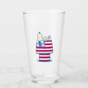 Verre Snoopy sur 4 juillet Dog House