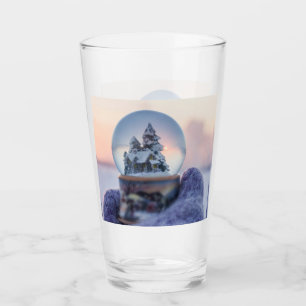 Verre Snowball Noël arbre hiver neige neige