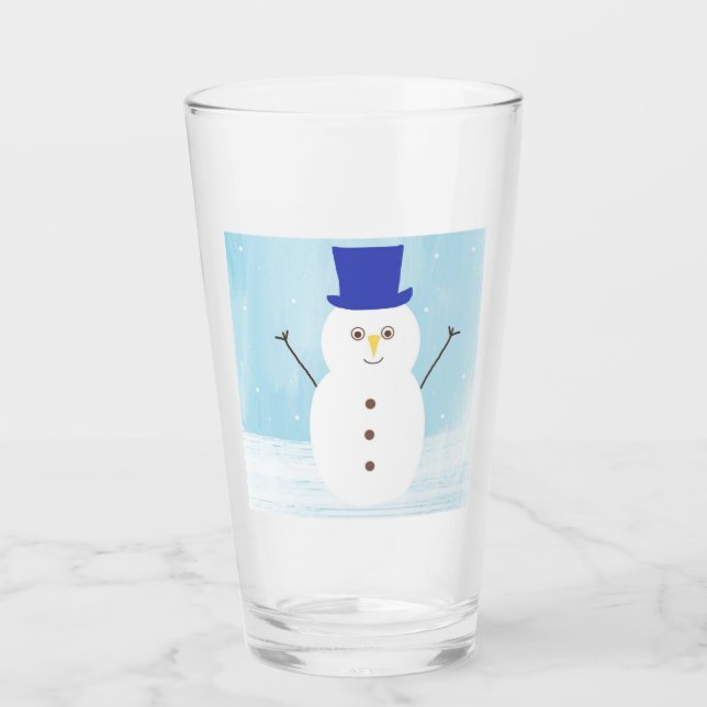 Verre snowman art (Devant)