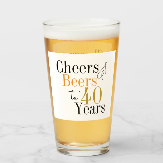 Verre Soeurs et bières 40e anniversaire (Devant (rempli))