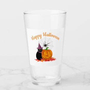 Verre Soirée du Chat Noir et de la Citrouille d'Hallowee