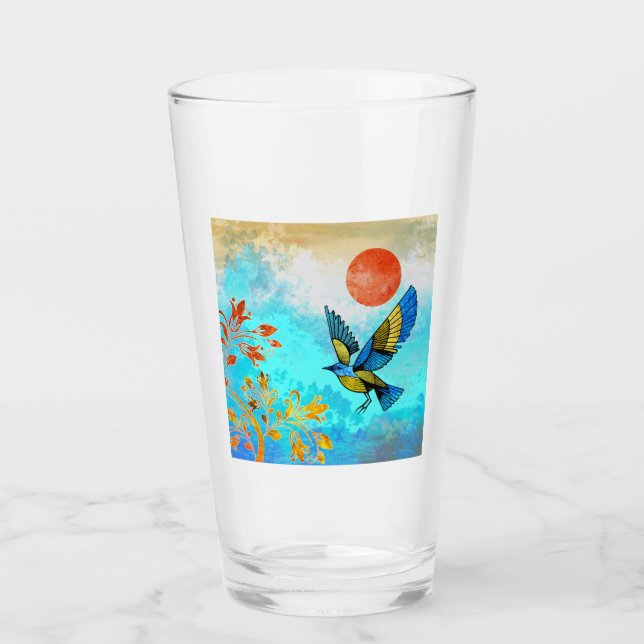 Verre Soleil de l'arbre d'oiseaux (Devant)