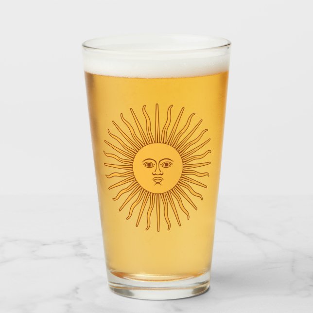 Verre Soleil de mai (Sol de Mayo) (Devant (rempli))