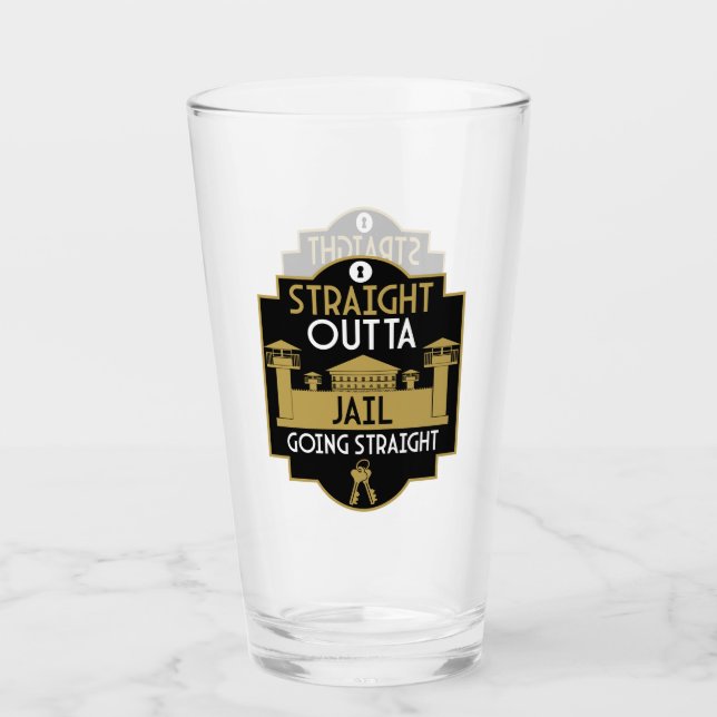 Verre Sortez De Prison Libération Cadeau (Devant)