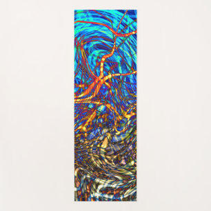 Verre souillé de résumé - tapis de yoga