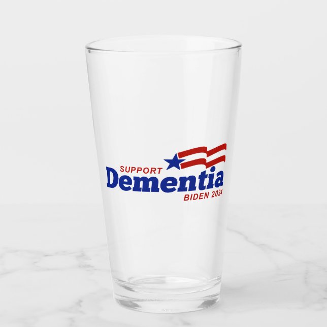 Verre Soutien Démence Biden 2024 (Devant)