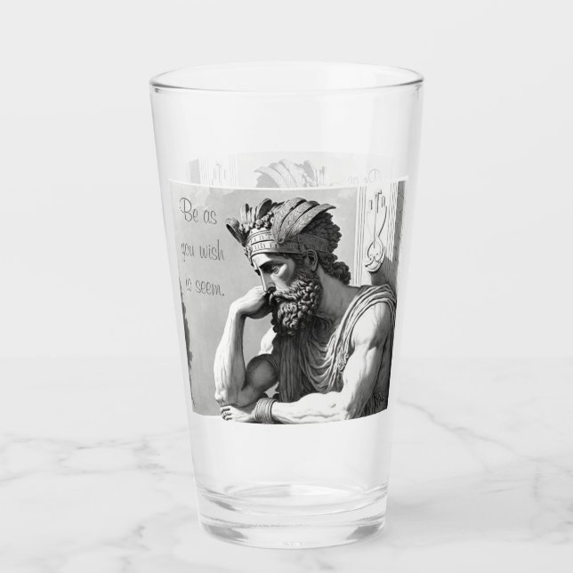 Verre Soyez comme vous voulez paraître (Devant)