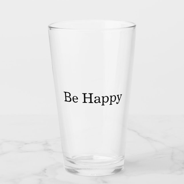 Verre Soyez Heureux (Devant)