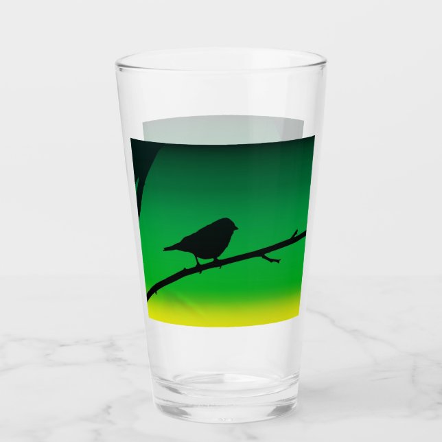 Verre Sparrow Silhouette On Limonene (Devant)