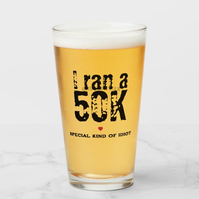 Verre Spécial Idiot Ultramarathon Courir drôle (Devant (rempli))