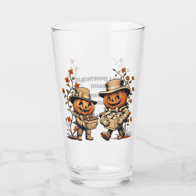Verre Spooktacular Citrouille Pals Halloween (Dos)