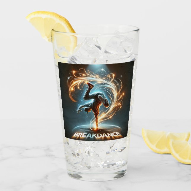 Verre "Spotlight Groove" - ​ ​ dansant sous les projecte (Devant glace)