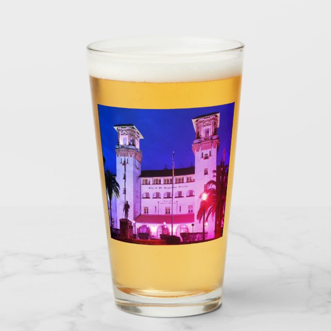 Verre St. Augustine, FL - Hotel Alcazar (Devant (rempli))