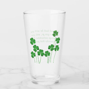 Verre St. Patrick's Day Irlandais Blessing Pint Glass