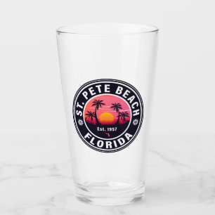 Verre St Pete Beach Floride Style sportif Vintage 60s