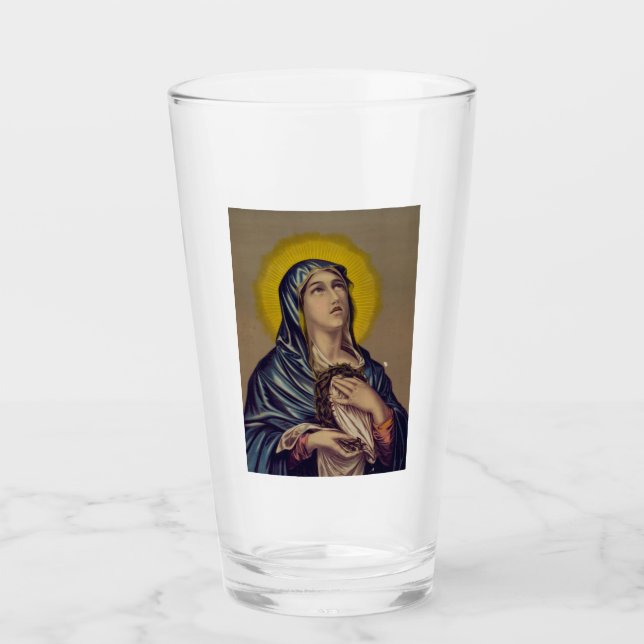 Verre Stabat Mater Notre-Dame des Douleurs Art Devotionn (Devant)