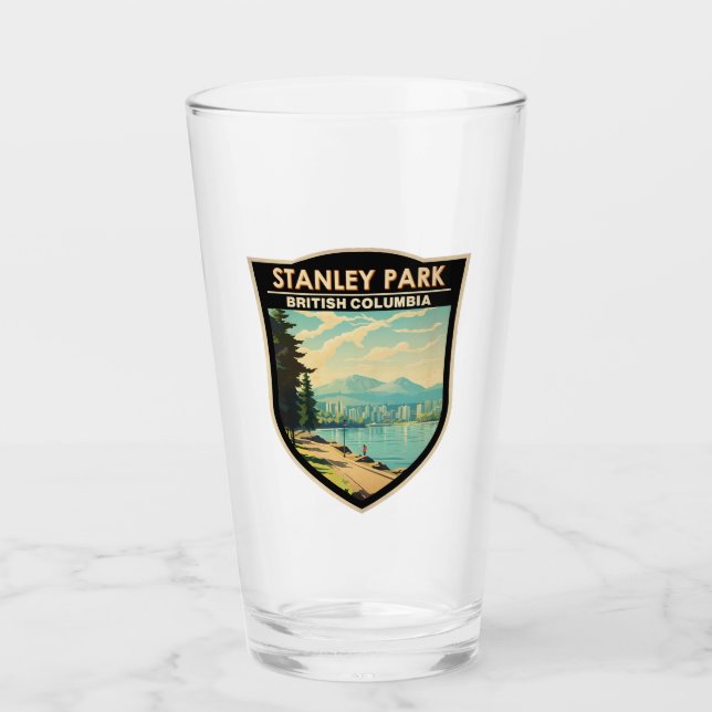 Verre Stanley Park Vancouver Canada Travel Art Vintage (Devant)