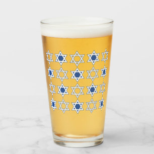 Verre Star of David Beer Glasses,