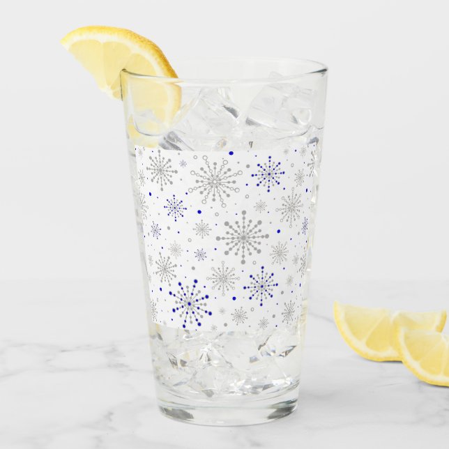 Verre Starburst rétro atomique mi-siècle Mood Rouge & Or (Devant glace)