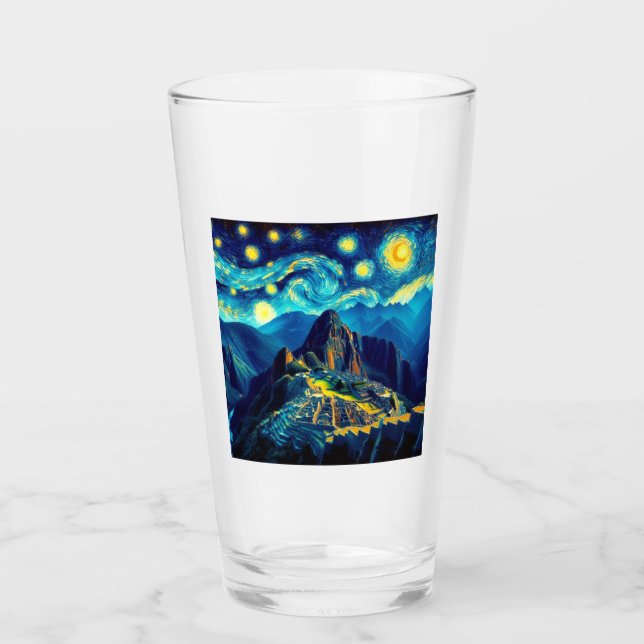 Verre Starry Night Machu Picchu Pérou (Devant)