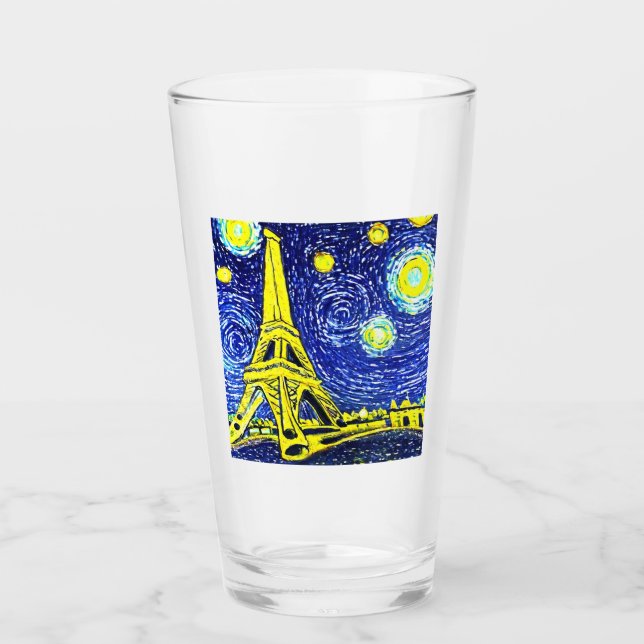 Verre Starry Night Paris France (Devant)