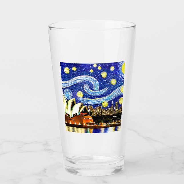 Verre Starry Night Sydney Australie Opéra (Devant)
