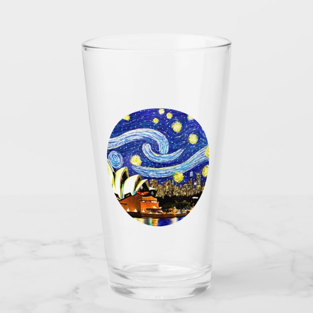 Verre Starry Night Sydney Australie Opéra (Devant)