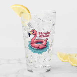 Verre Stayin’ En Mer Funny Flamant rose Pool Flottant Re