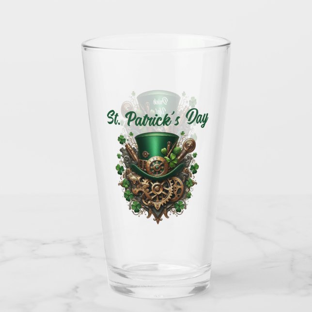 Verre Steampunk St Patrick's Day Drink Up (Dos)