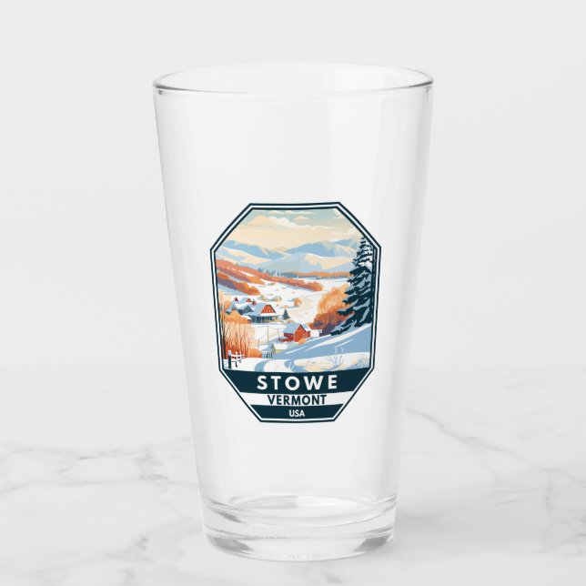 Verre Stowe Vermont Vintage hiver (Devant)