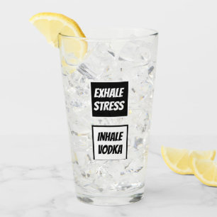 Verre Stress amusant à l'hexale Inhale Vodka