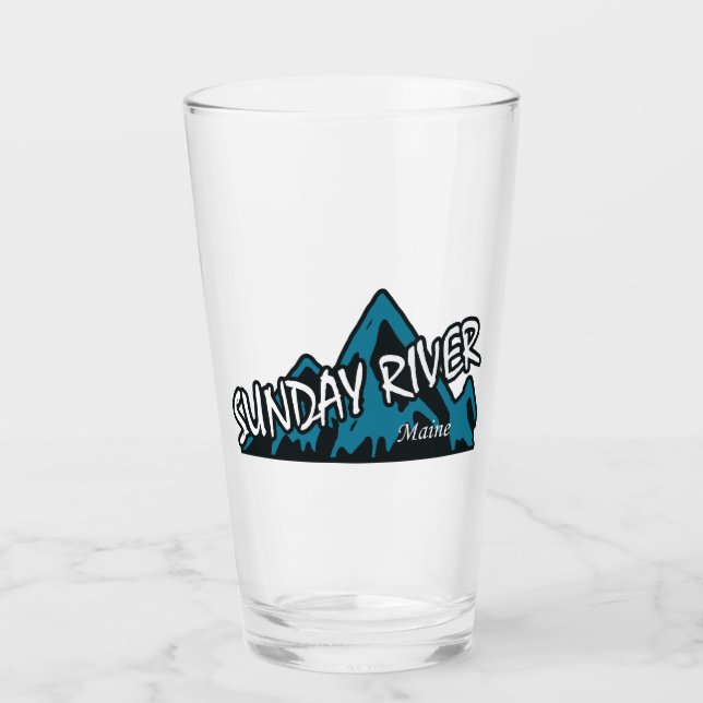 Verre Sunday River Maine Montagnes (Devant)