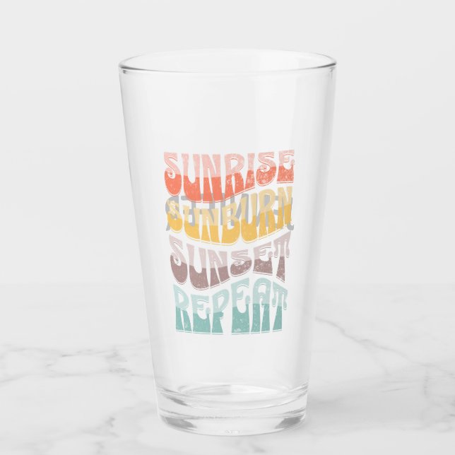 Verre Sunrise Sunburn Sunset Répétition (Devant)