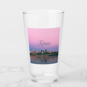 Verre Sunset de la ligne Sky de Kansas City