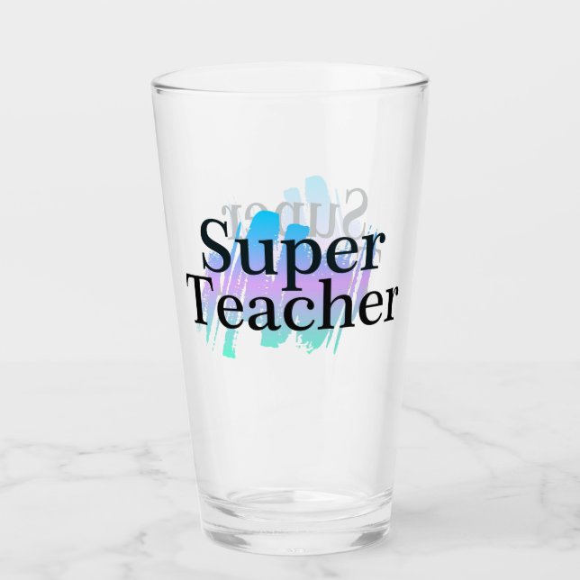 Verre Super enseignant (Devant)
