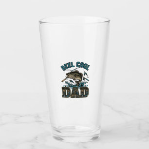 Verre Super Papa Pêche à la Bass Conception Vectorielle