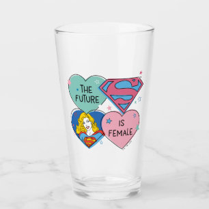 Verre Supergirl "L'avenir est féminin"