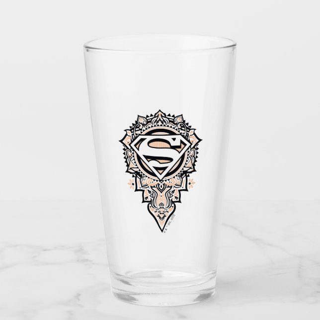 Verre Supergirl Mandala Graphic (Devant)